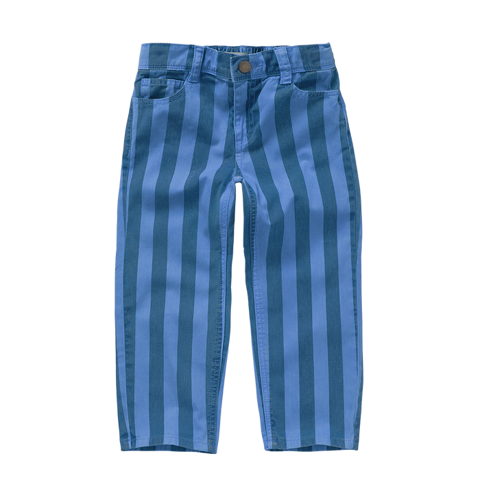 Sproet & Sprout | Straight denim pants stripes | Blue denim