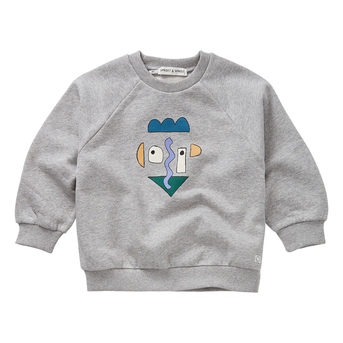 Sproet & Sprout | Sweatshirt raglan self portrait | Grey melee