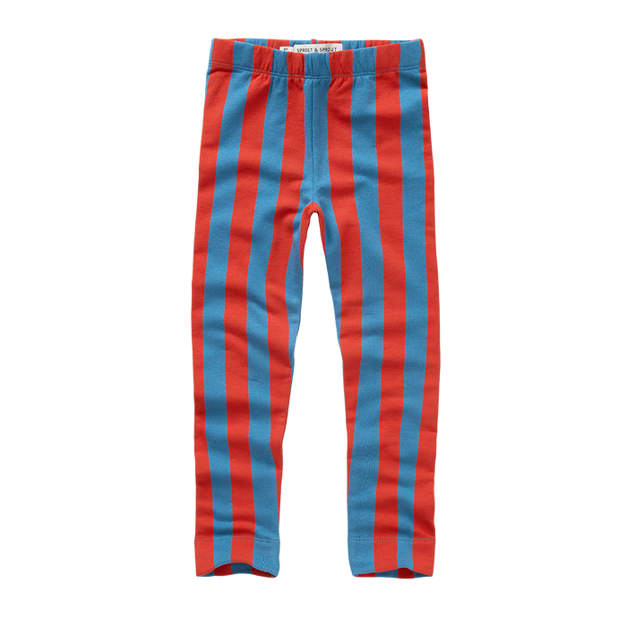 Sproet & Sprout | Winter legging stripe | Vivid red