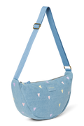 Studio Noos | Denim Adult Fanny Pack | Light Blue Hearts