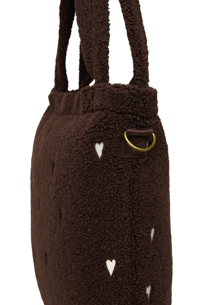 Studio Noos | Teddy Diaper Bag | Chocolate Hearts