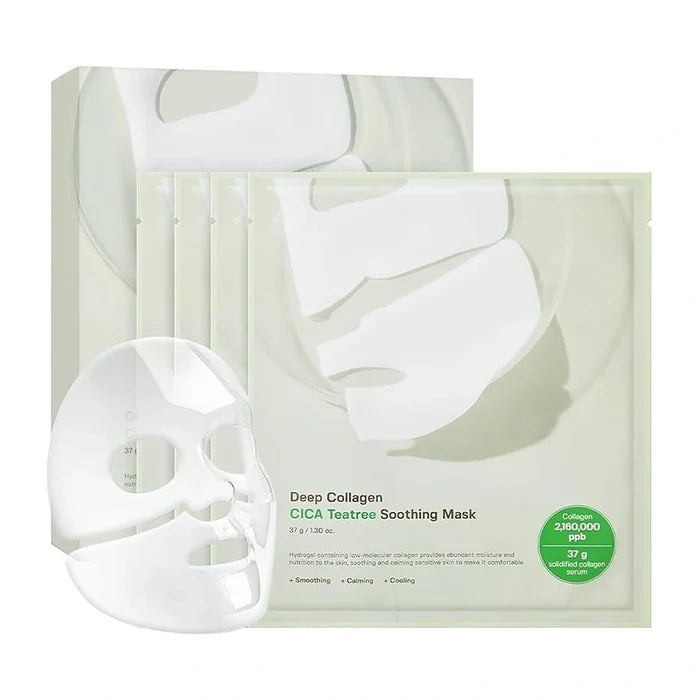 Sungboon Editor. Deep Collagen Cica Teatree Soothing Mask 37g [1 Box (4 Sheets)] | Lady Bonita | Korean beauty NZ