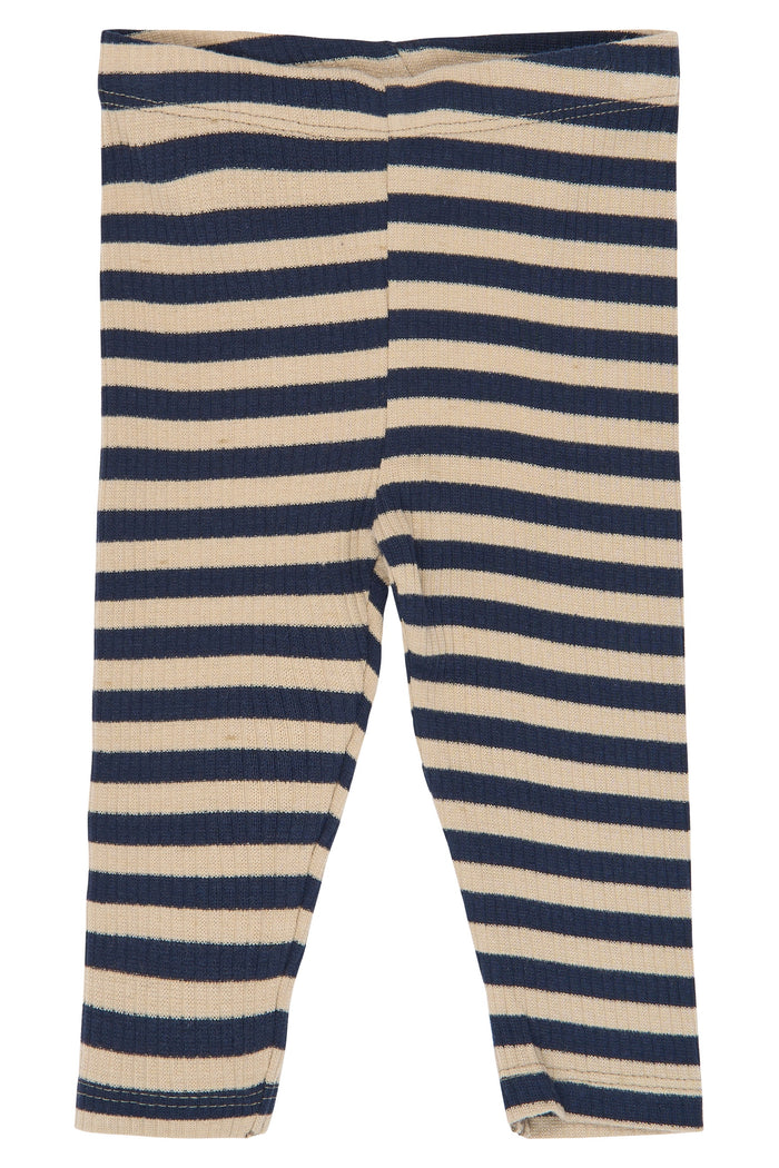 The New Siblings | Fro Rib Legging | Navy Blazer Striped
