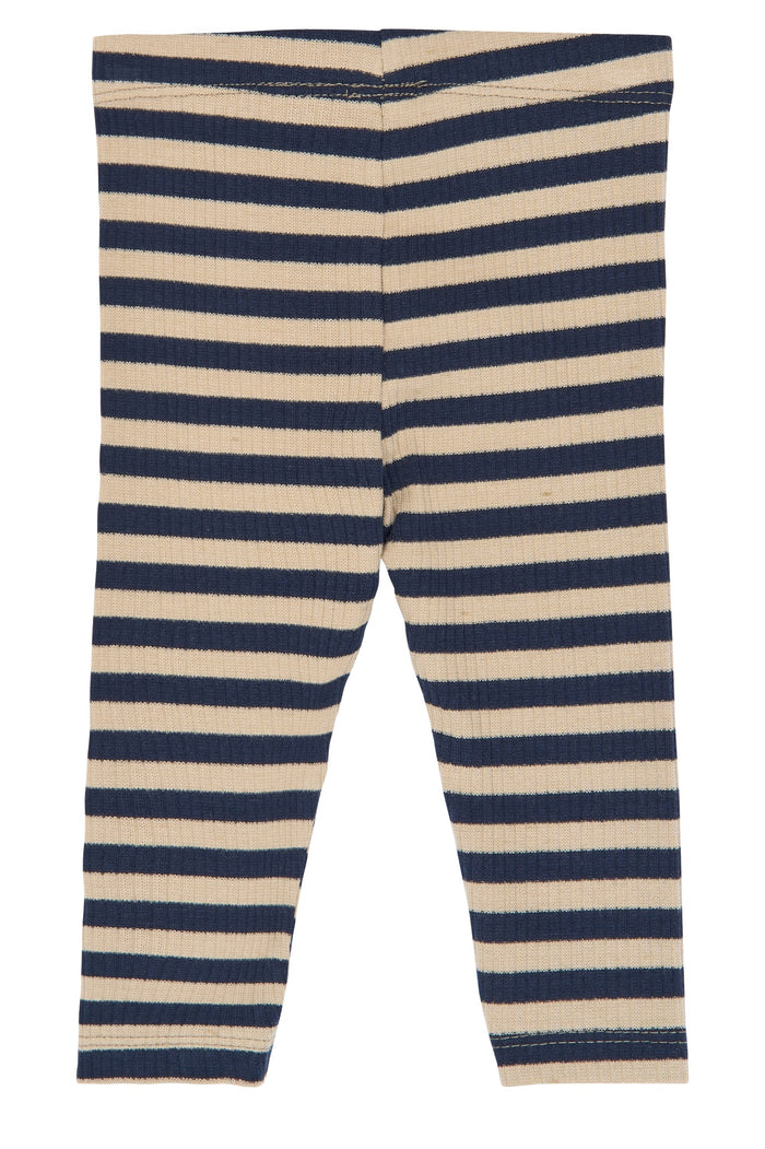 The New Siblings | Fro Rib Legging | Navy Blazer Striped