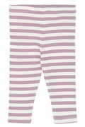 The New Siblings | Fro Rib Leggings | elderberry-gardenia striped TN