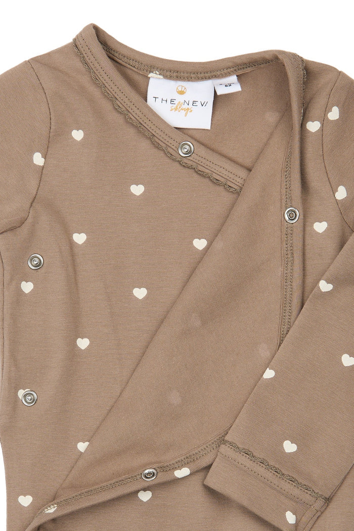 THE NEW SIBLINGS | Nova l_s wrap body | taupe gray