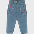 The New Siblings | TNSTValora Mom Fit Jeans | Light Blue Denim EMB