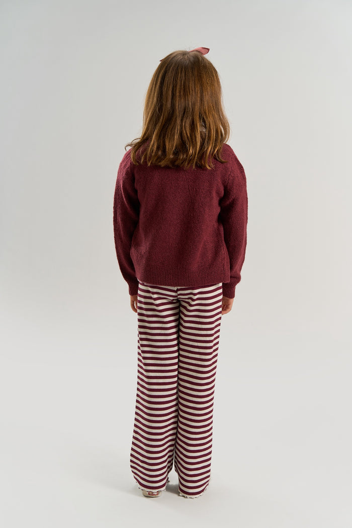 The New Siblings | TNSTVeri Knit Cardigan | Burgundy TN