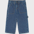 The New Siblings | TNSTVilfredo Baggy Fit Worker Jeans | Medium Blue Denim AOP