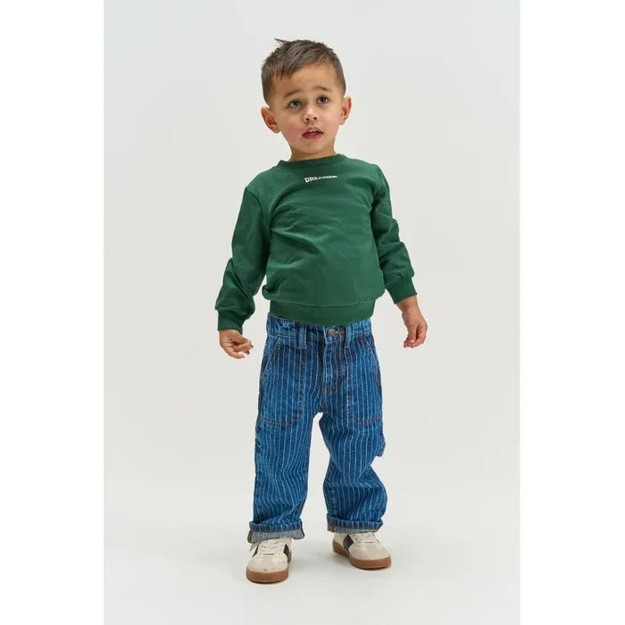 The New Siblings | TNSTVilfredo Baggy Fit Worker Jeans | Medium Blue Denim AOP
