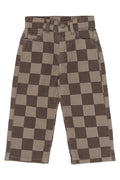 The New Siblings | TNSTVondell Baggy Fit Jeans | Taupe Gray Check TN