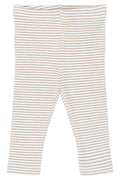 The New Siblings | Vitus Rib Legging | taupe gray striped