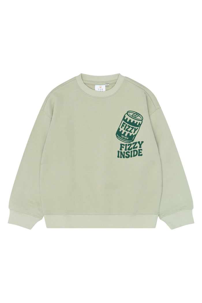 The New | TNValentino OS Sweatshirt | Mineral Gray