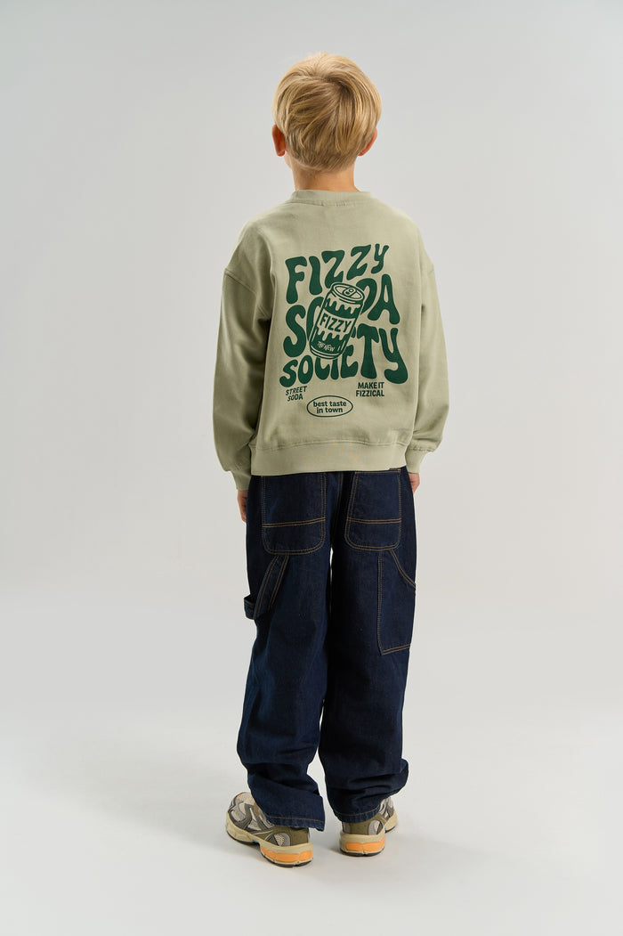 The New | TNValentino OS Sweatshirt | Mineral Gray