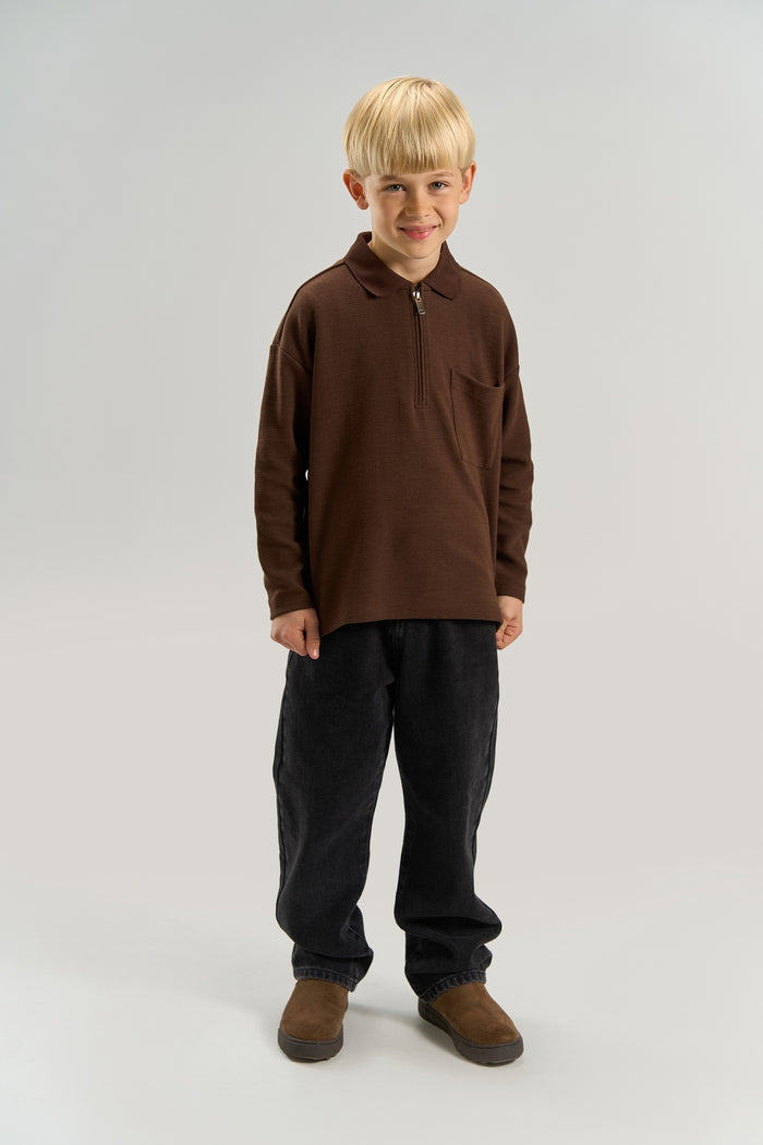 The New | TNVarl OS L_S Polo | Chestnut