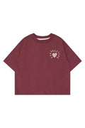 The New | Violetta OS S_S Tee | Burgundy