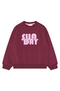 The New | Virna OS Sweatshirt | Burgundy