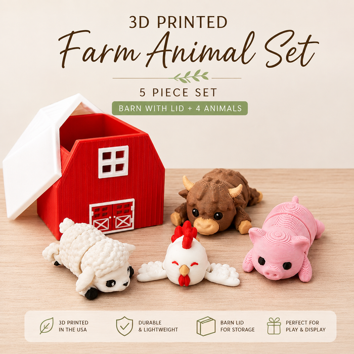 Tiny Farm | Barn + 4 animals