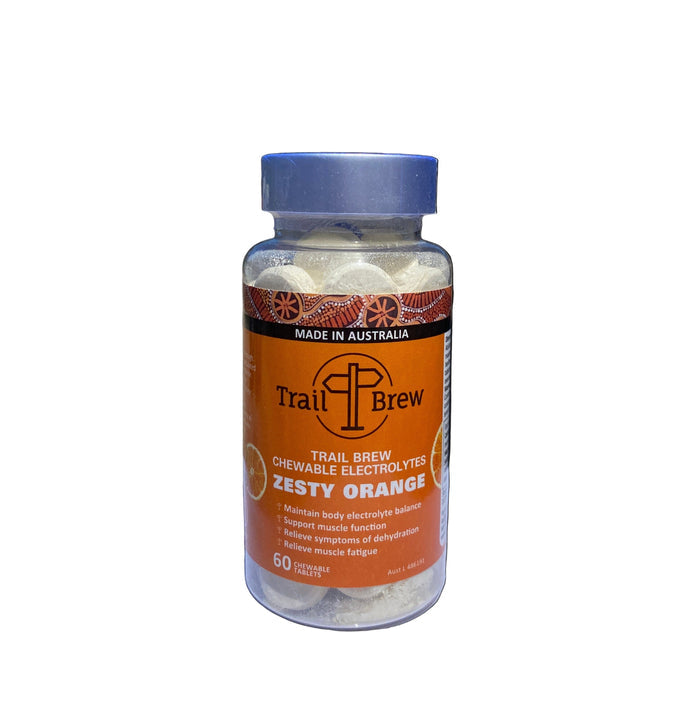 Trail Brew Chewable Electrolyte Tablets - Zesty Orange 2