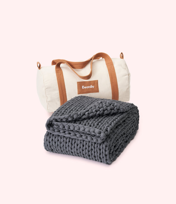 Asteroid Grey - Travel Weighted Blanket with Duffel Bag