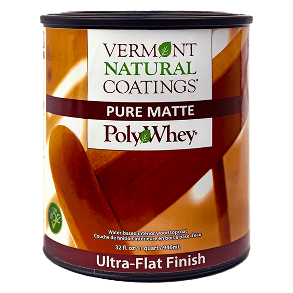 Vermont Natural Coatings Pure Matte Ultra Flat Finish for Interior Wood