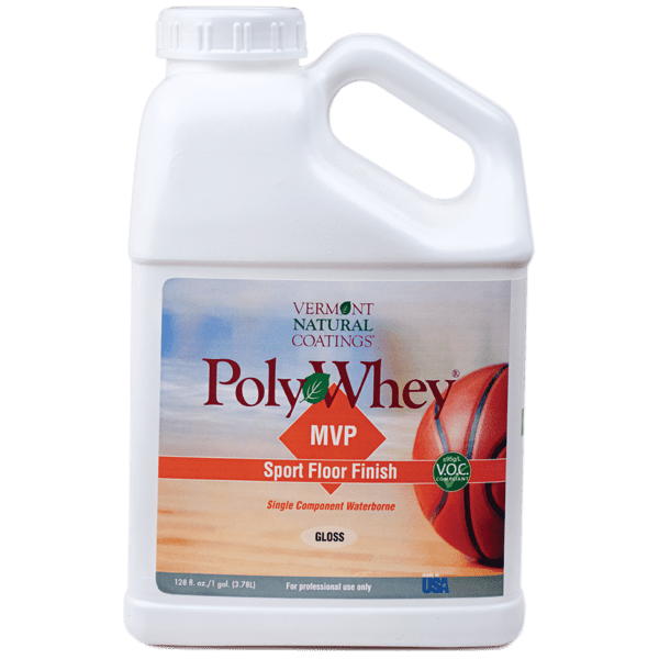 PolyWhey MVP Sport Floor Finish from Vermont Natural Coatings