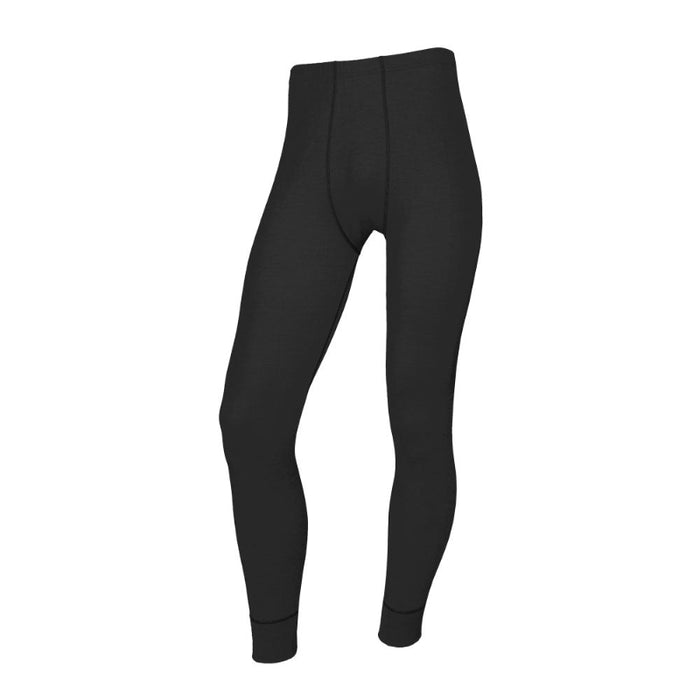 Black Mens merino leggings on a white background