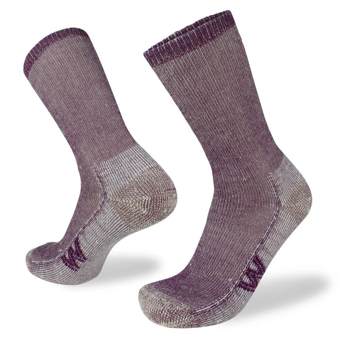 Wilderness Wear Three Capes Merino Hiking Socks - Grape 1