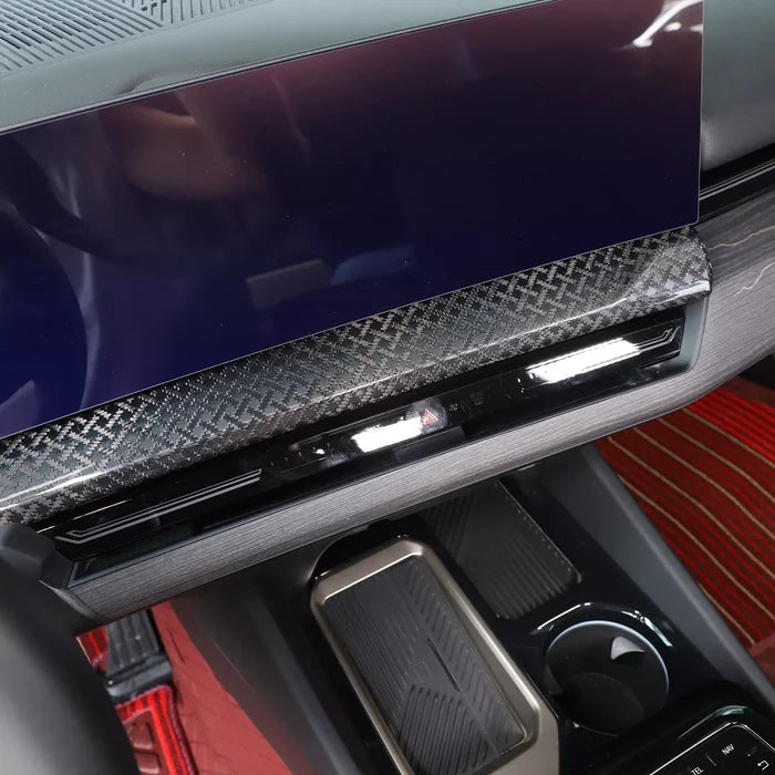X style Carbon Fiber Center Navigation Screen Lower trim - BMW 5 Series G60 2024+