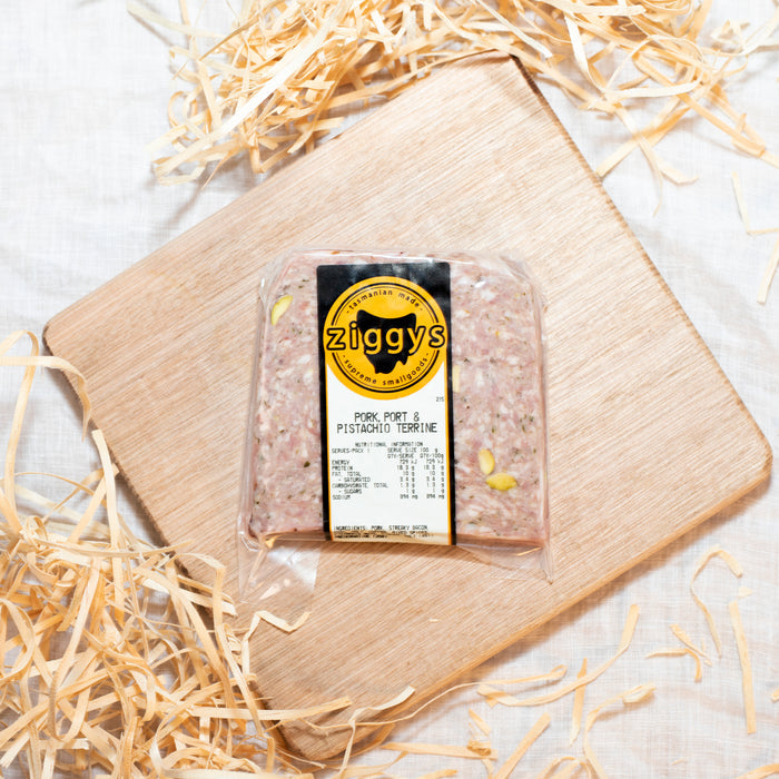 Ziggys Smallgoods - Pork, Port & Pistachios Terrine